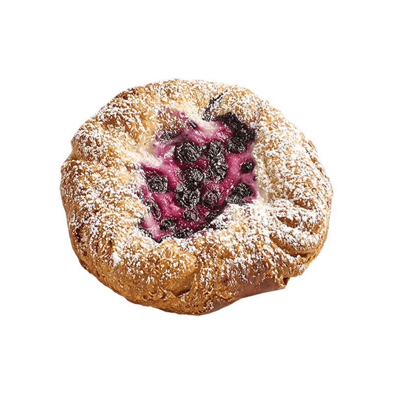 Wild Blueberry & Custard Danish